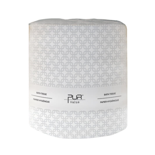 PUR® Value Eco 2 Ply Bath Tissue, 4.25" x 3", White- V04487