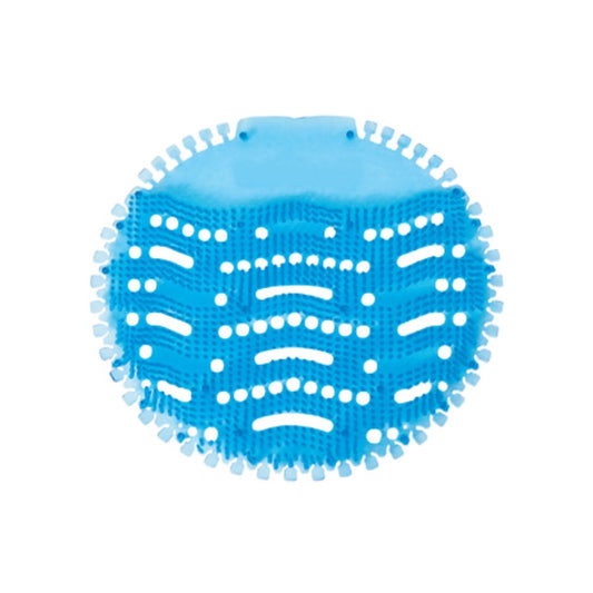 Victoria Bay VBUB7524 3D Urinal Mats, 18 x 18 cm, Blue, Fresh Air Scent - Case of 10