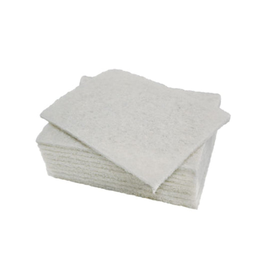 Victoria Bay VBSP69LW Scouring Pad, 6 x 9", White, Light Duty  - Case of 400