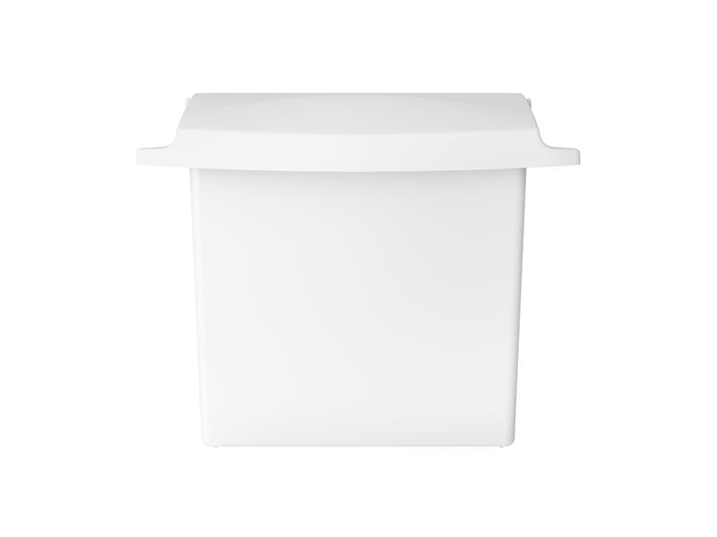 Wall-Mounted Sanitary Napkin Receptacle with Rigid Liner
