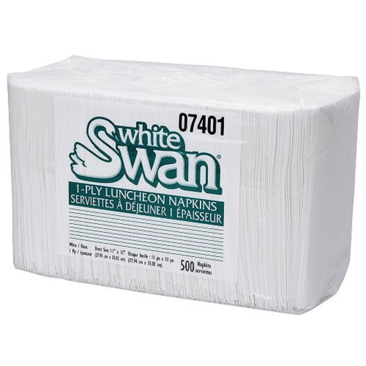 White Swan® Luncheon Napkins – 1-Ply (07401)