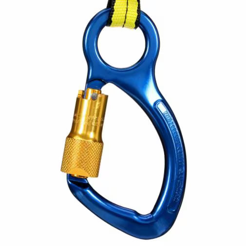 3M™ DBI-SALA® Self-Closing/Locking Carabiner with Captive Eye Pin 2000023, Aluminum, Blue, 3/4 in (19 mm) Gate