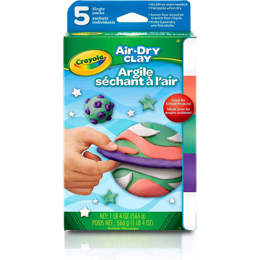 Crayola Air Dry Clay, Variety Pack, School And Craft Supplies