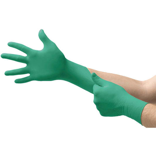 Ansell Touchntuff Nitrile Gloves With Chemical Splash Protection, 92-600