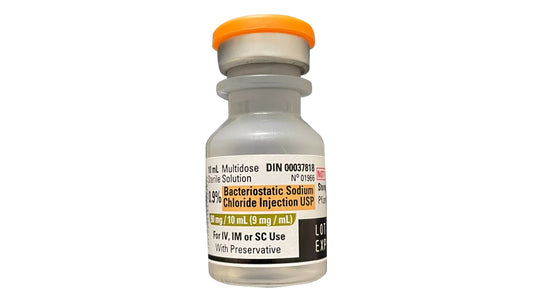 Bacteriostatic Saline (0.9% NaCl) For Injection USP - 10mL