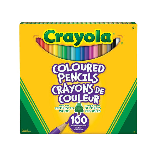 Crayola 100 count coloured pencils