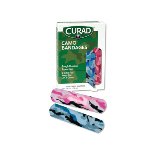 CURAD CAMO BLUE AND PINK BANDAGES