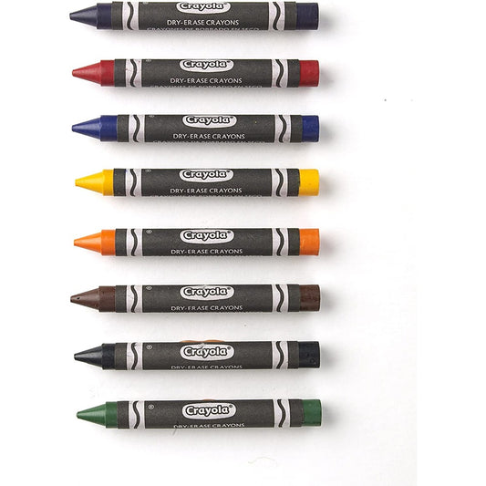 Crayola 8 Dry Erase Crayons Arts & Crafts