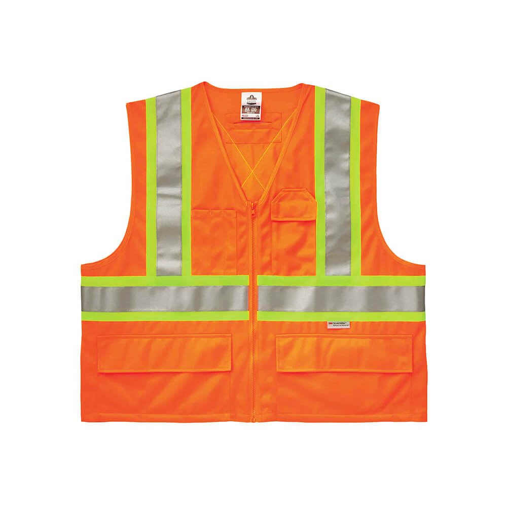 Glowear Two-Tone X-Back Safety Vest, Type R, Class 2