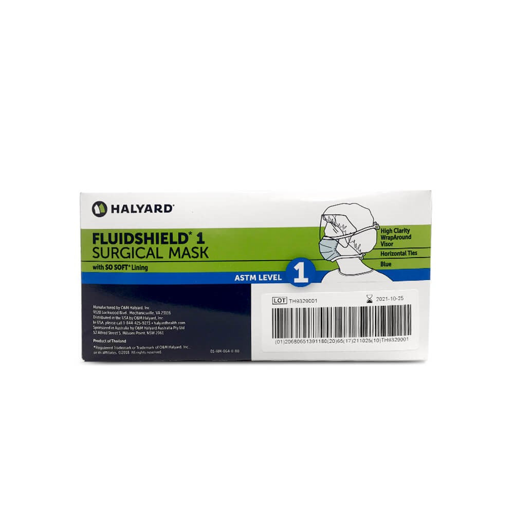 HALYARD FLUIDSHIELD N95 Respirators, ASTM Level 3 Mask, Regular Size Orange 46727 Case Of 210 HALYARD FLUIDSHIELD N95 Respirators, ASTM Level 3 Mask, Regular Size Orange 46727 Case Of 210