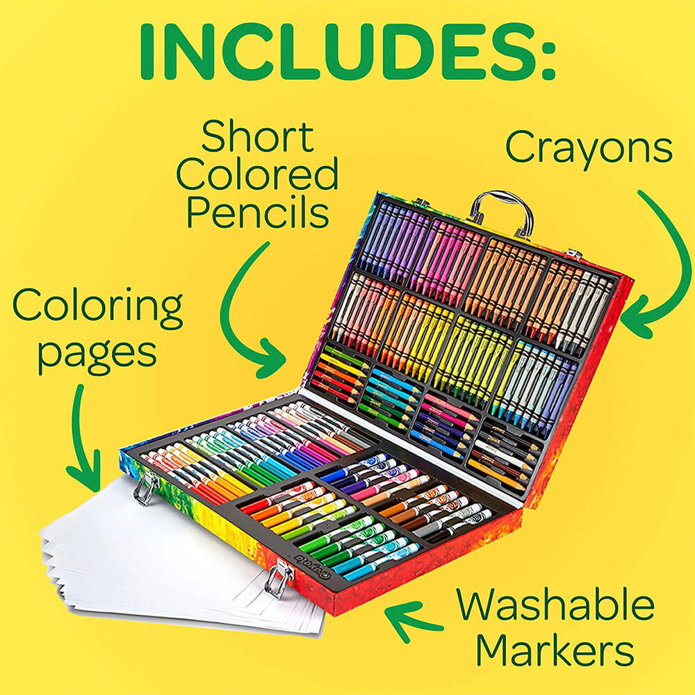 140 Pieces Deluxe Crayola Inspiration Art Case Set In A Portable 140 Pieces Deluxe Crayola Inspiration Art Case Set In A Portable