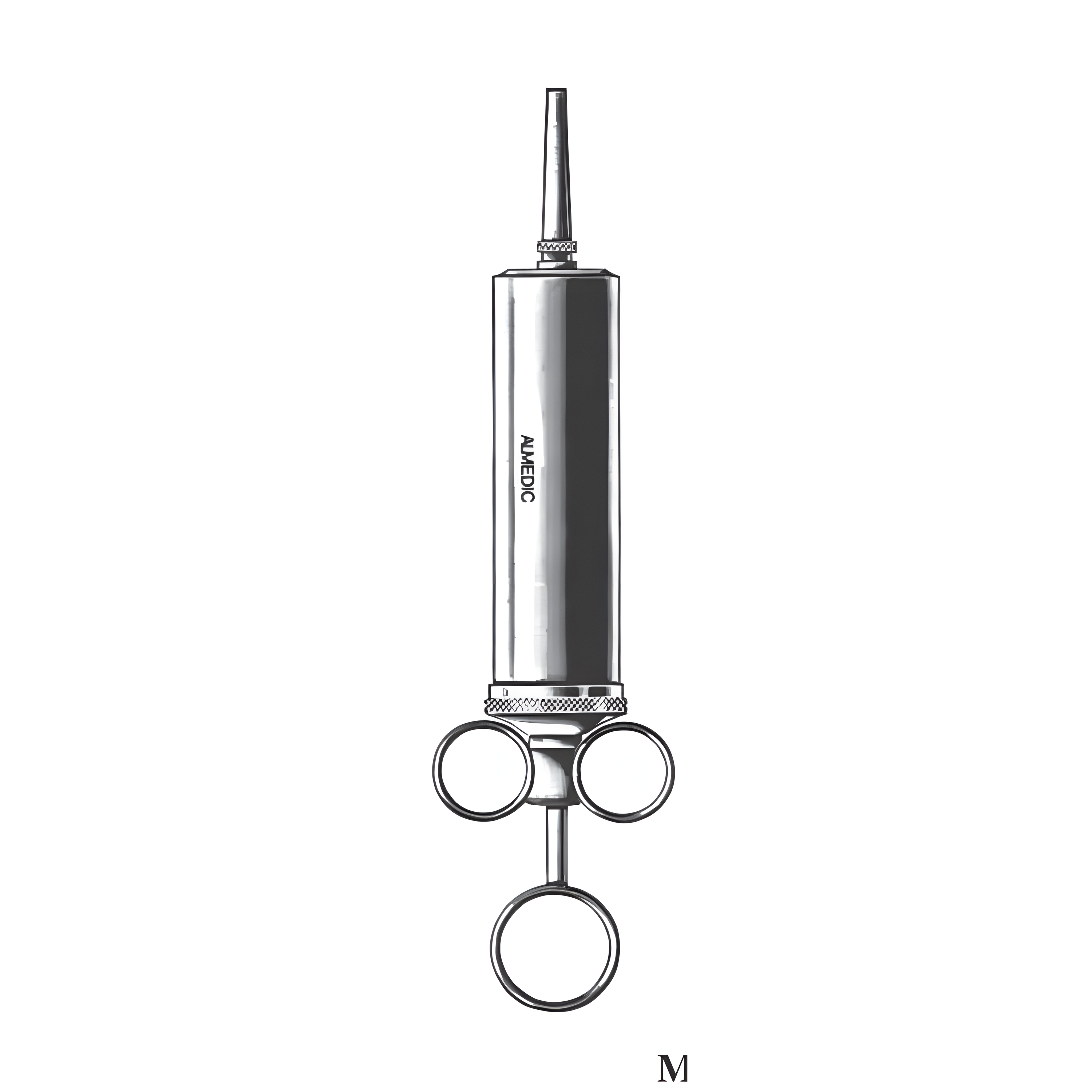 Metal Ear Syringe, with 2 tips & protection shield | United Canada Inc.