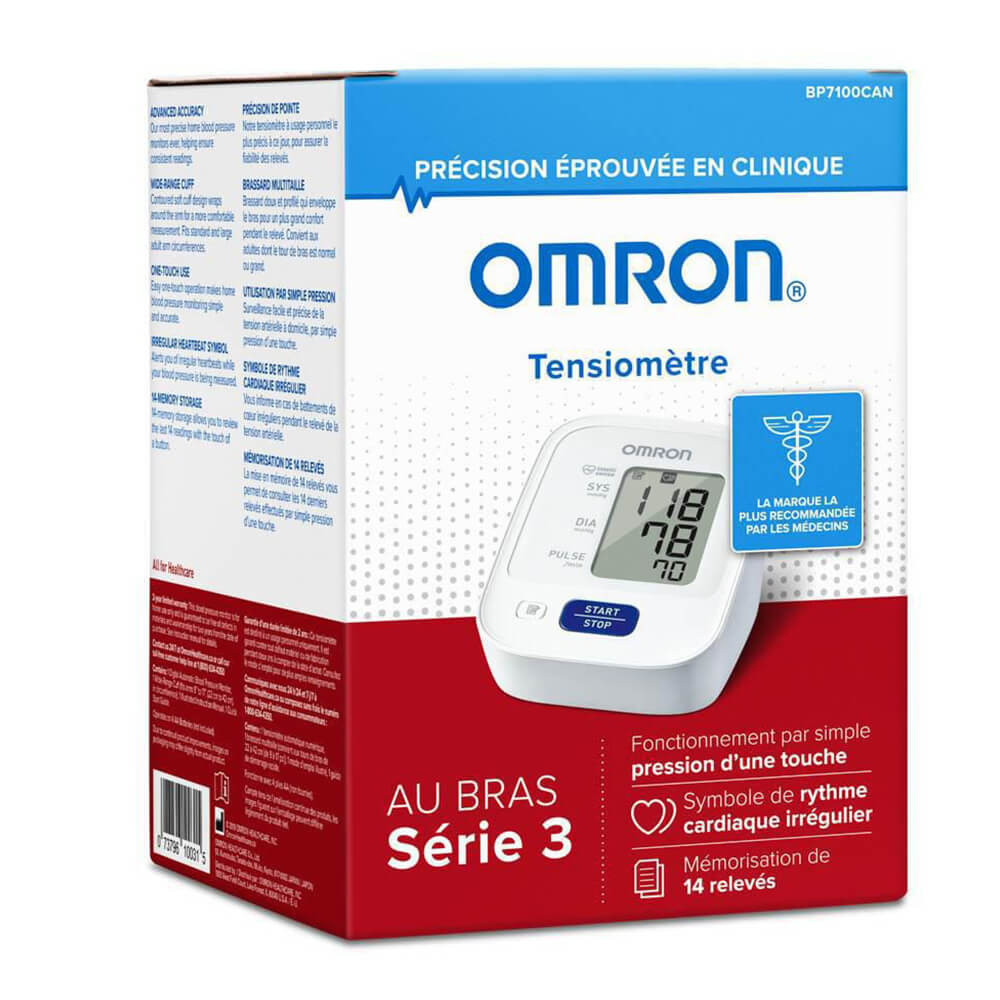 A Omron Blood Pressure Monitor Series 3 upper Box