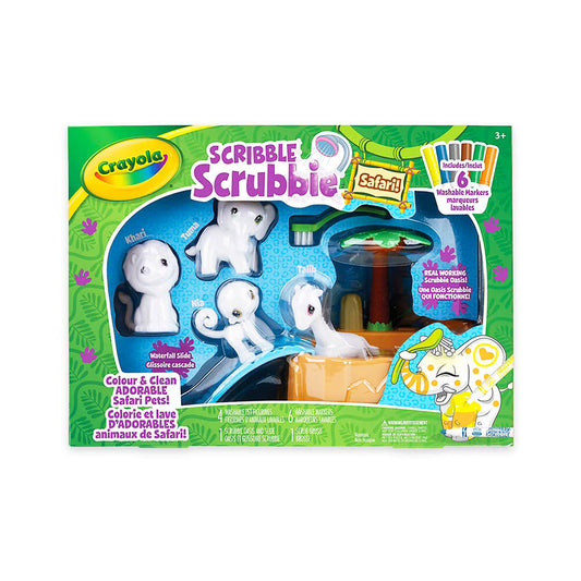 Scribble Scrubbie Safari Animal Tub Set