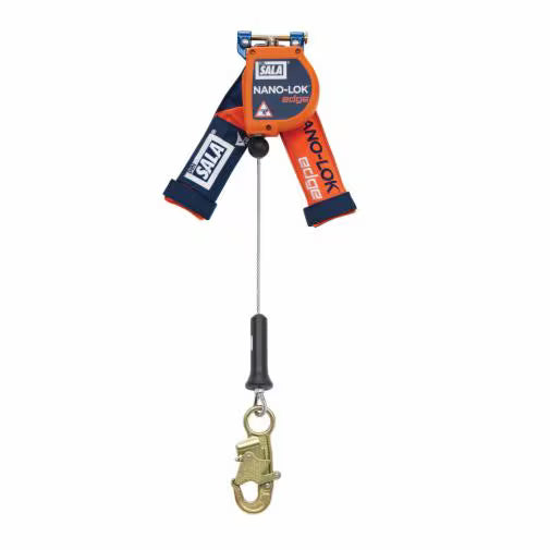 3M™ DBI-SALA® Nano-Lok™ Edge Self Retracting Lifeline, 3500217, cable, quick connect, 8 ft (2.4 m)