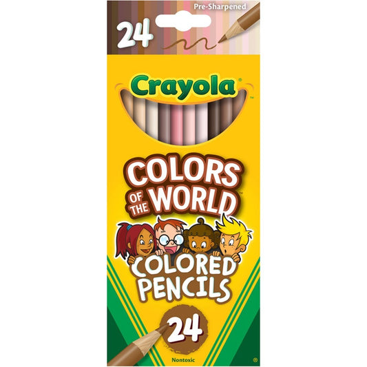 Crayola Colors Of The World 24-Count Coloured Pencils